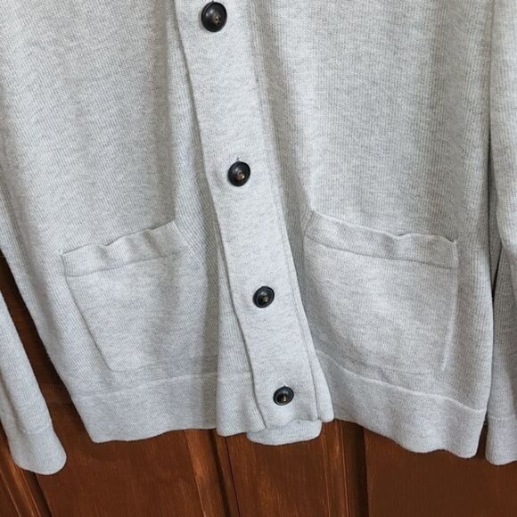 Chaps Grandpa Full Buttoned Collared Pocketed Long Sleeve Sz. L Sweater Cardigan - Picture 6 of 14
